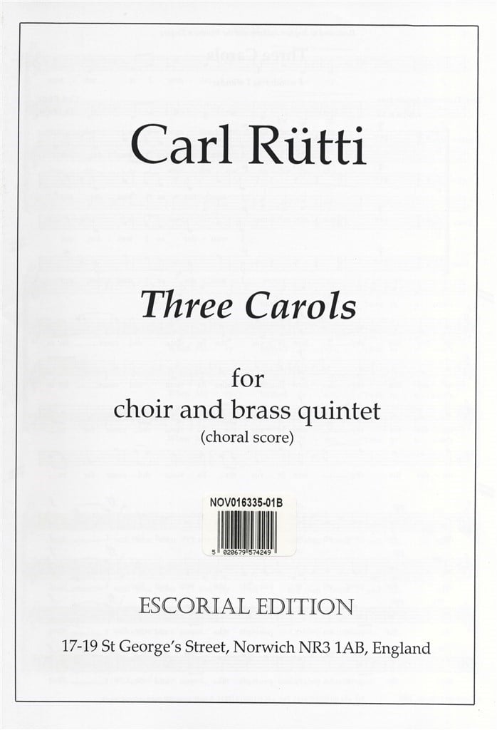 Three Carols (Choral Score)